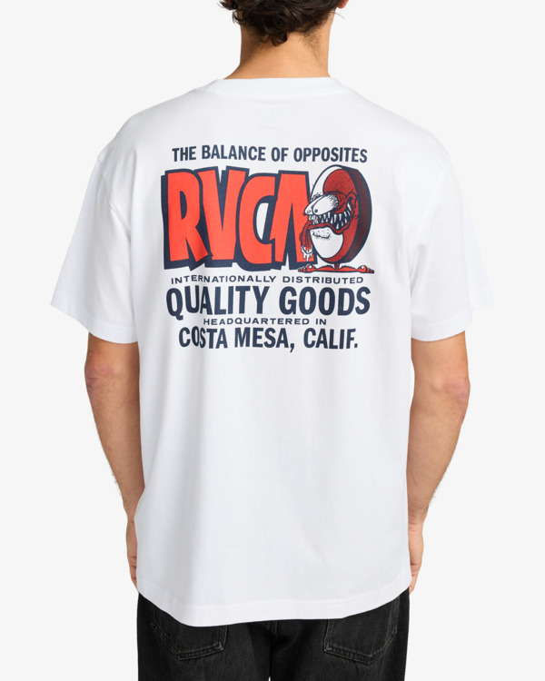 3 Balance Fink - Short Sleeve T-Shirt for Men White EVYZT00263 RVCA