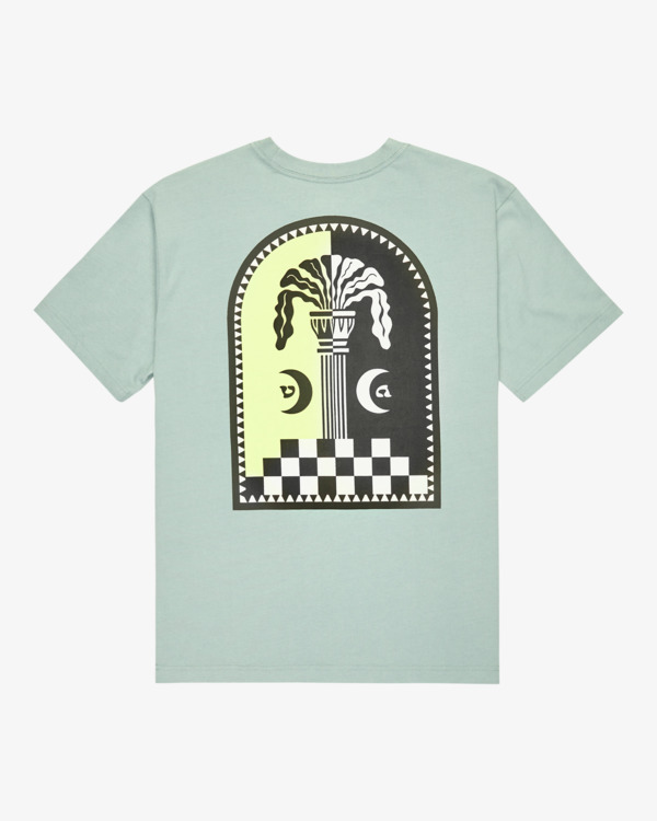 1 Column - T-shirt manches courtes sérigraphié pour Femme Gris EVYZT00267 RVCA