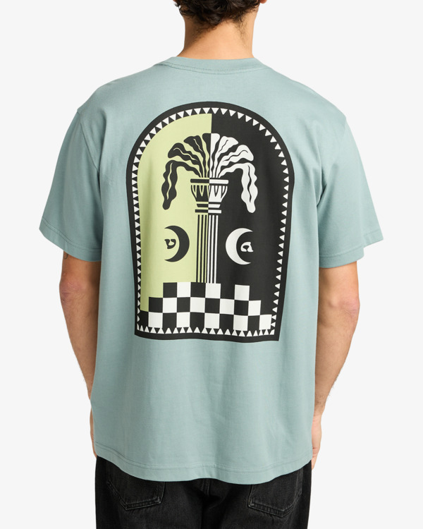 3 Column - T-shirt manches courtes sérigraphié pour Femme Gris EVYZT00267 RVCA