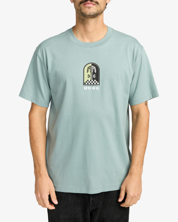 2 Column - T-shirt manches courtes sérigraphié pour Femme Gris EVYZT00267 RVCA