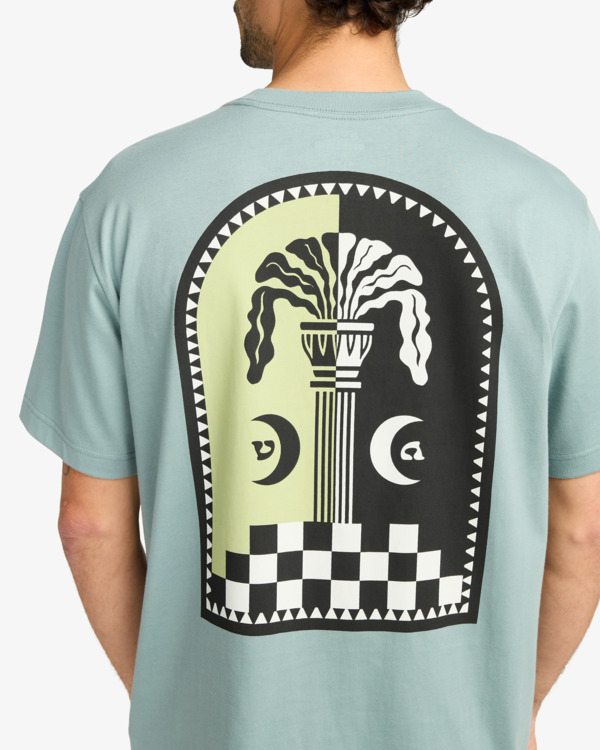5 Column - T-shirt manches courtes sérigraphié pour Femme Gris EVYZT00267 RVCA