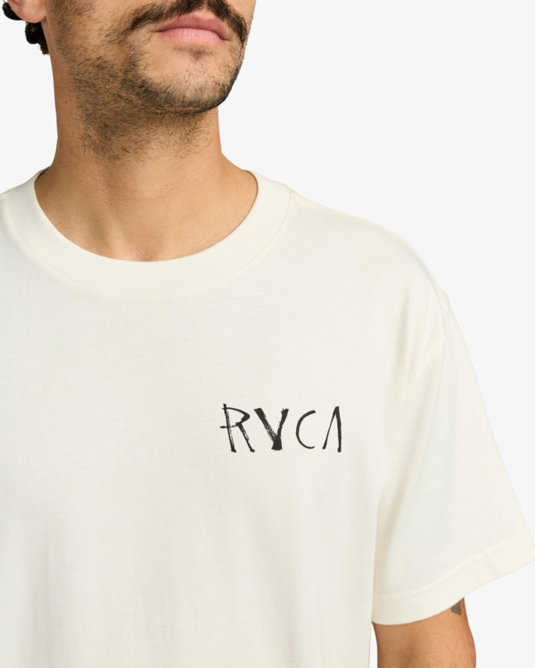 4 Hortonher - Maglietta serigrafata a maniche corte da Donna White EVYZT00269 RVCA