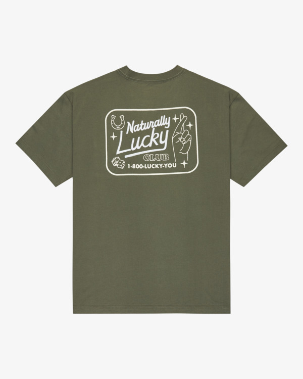 0 Lucky You - T-shirt de manga curta para homem Verde EVYZT00274 RVCA