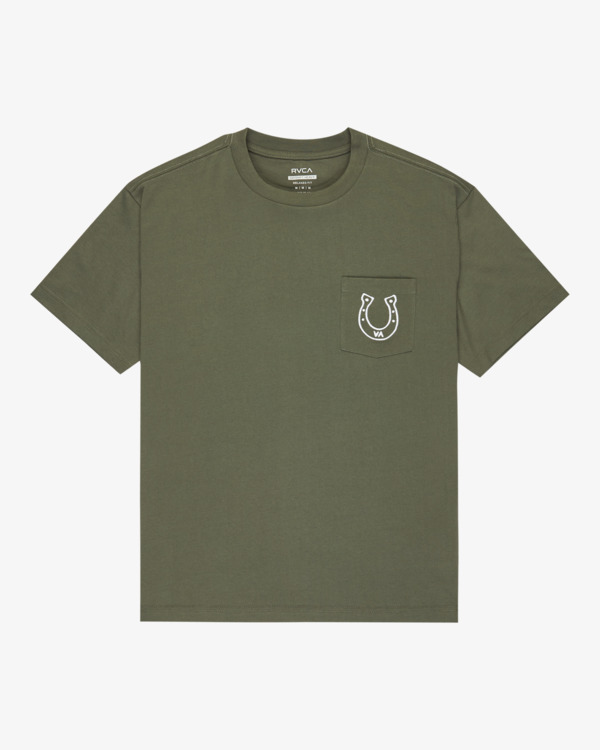 1 Lucky You - T-shirt de manga curta para homem Verde EVYZT00274 RVCA