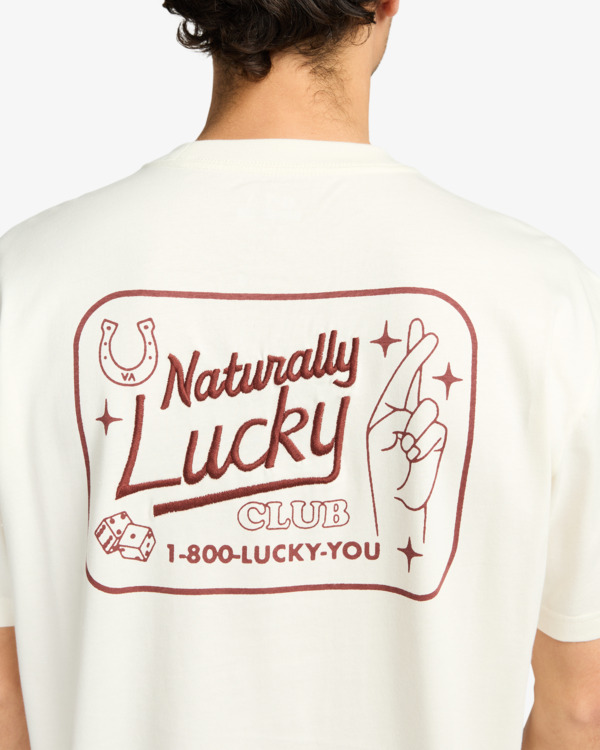 3 Lucky You - T-shirt de manga curta para homem Branco EVYZT00274 RVCA