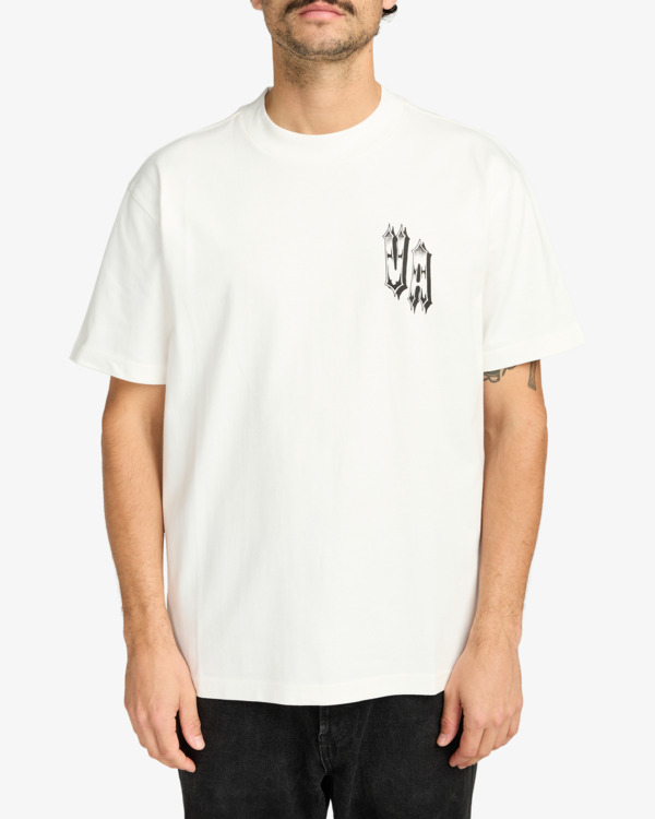 2 All Seeing - Short Sleeve T-Shirt for Men White EVYZT00276 RVCA