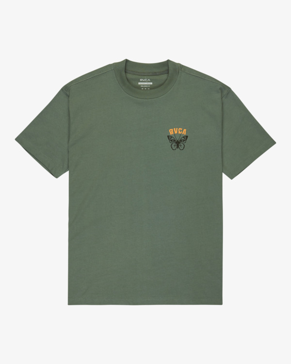 1 Butterfly Poster - T-shirt de manga curta para homem Verde EVYZT00277 RVCA
