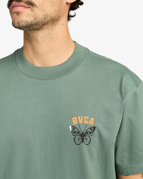 3 Butterfly Poster - T-shirt de manga curta para homem Verde EVYZT00277 RVCA