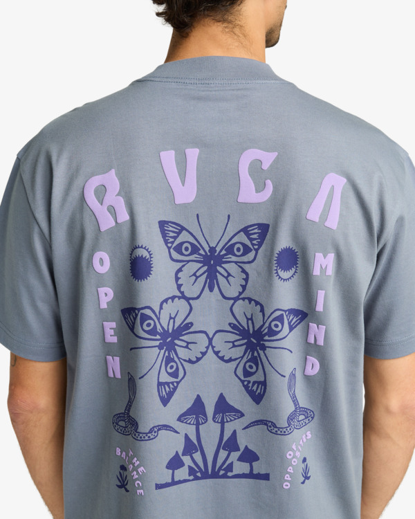 5 Butterfly Poster - T-shirt de manga curta para homem Cinza EVYZT00277 RVCA