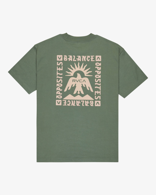 1 Las Cruces - Short Sleeve T-Shirt for Men Green EVYZT00279 RVCA
