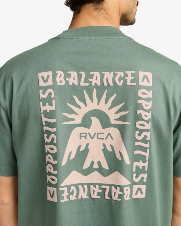 5 Las Cruces - Short Sleeve T-Shirt for Men Green EVYZT00279 RVCA