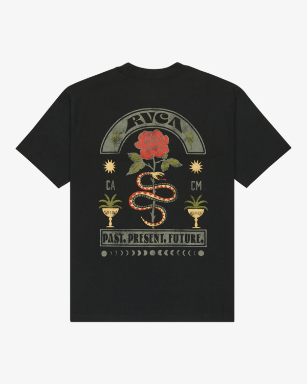 0 Roses Poster - T-shirt de manga curta para homem Preto EVYZT00281 RVCA