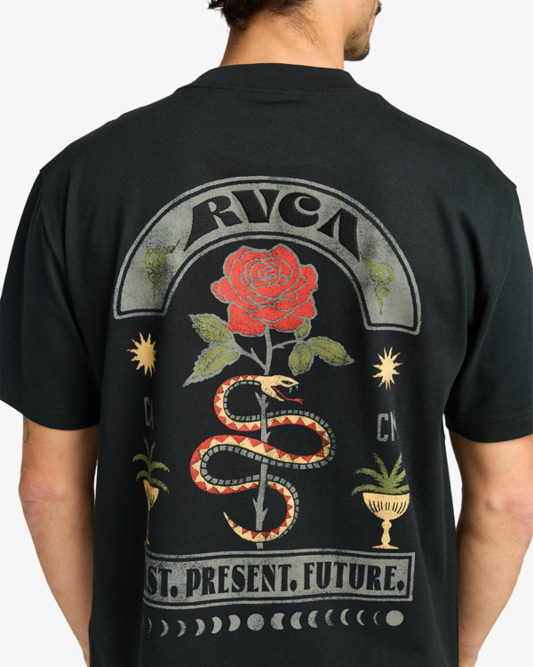 4 Roses Poster - T-shirt de manga curta para homem Preto EVYZT00281 RVCA