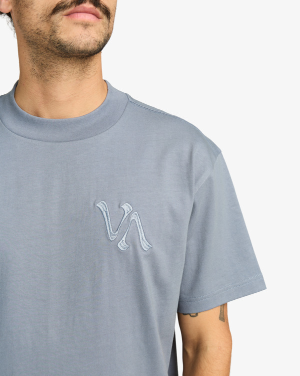 4 Va Worldwide - Short Sleeve T-Shirt for Men Grey EVYZT00282 RVCA
