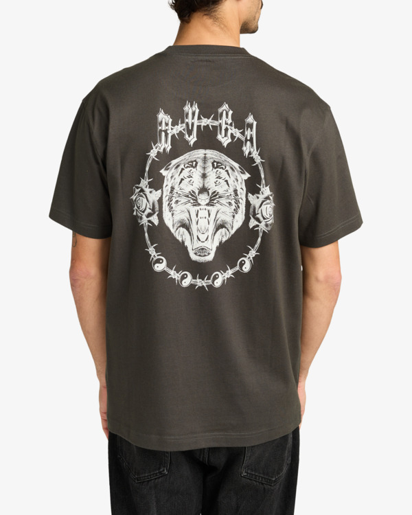 3 Double Trouble - Short Sleeve T-Shirt for Men Black EVYZT00289 RVCA