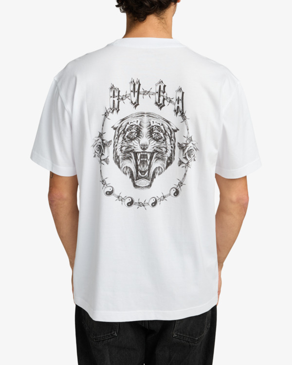 3 Double Trouble - Short Sleeve T-Shirt for Men White EVYZT00289 RVCA