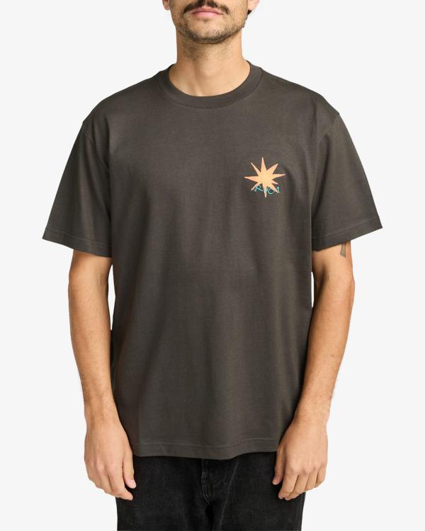 2 Pegasus - T-shirt de manga curta para homem Preto EVYZT00294 RVCA