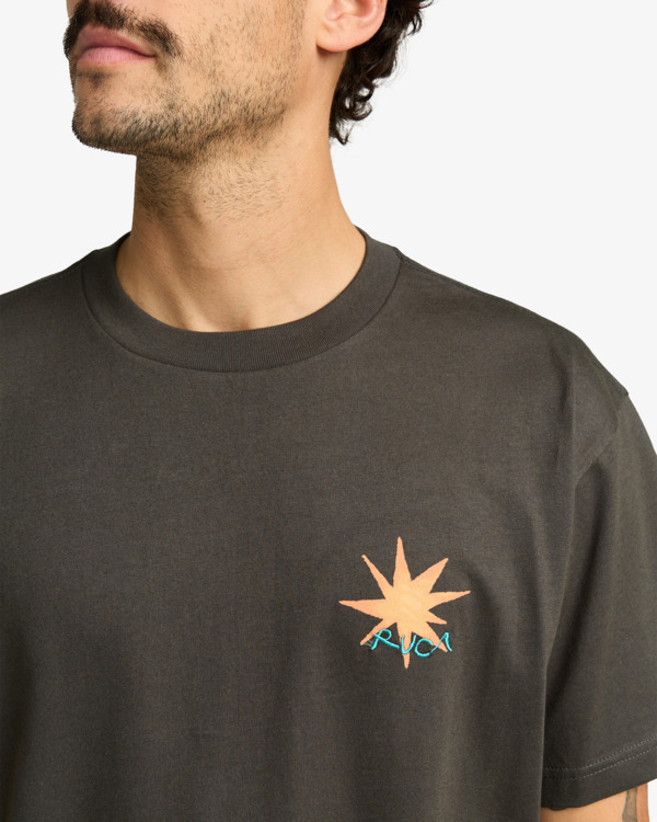 4 Pegasus - T-shirt de manga curta para homem Preto EVYZT00294 RVCA