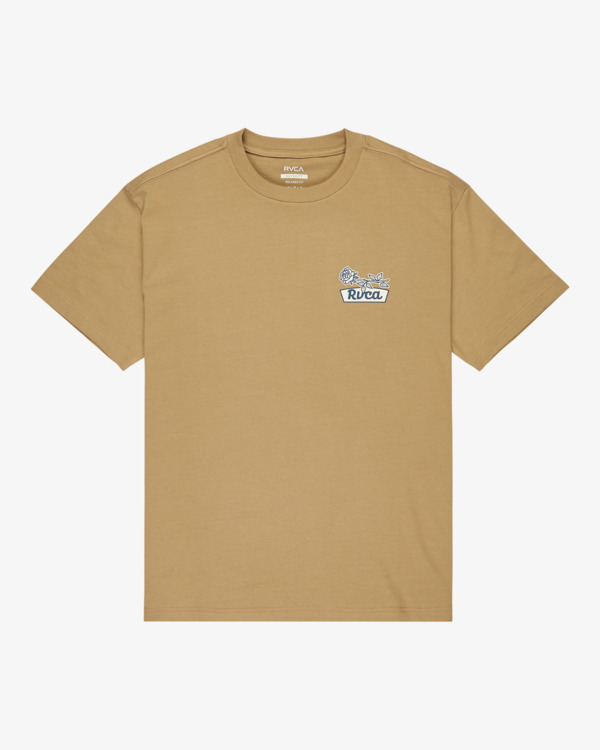 0 Rose Sign - Short Sleeve T-Shirt for Men Beige EVYZT00295 RVCA