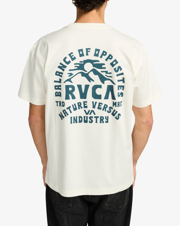 3 RVCA Ridge - Short Sleeve T-Shirt for Men White EVYZT00297 RVCA