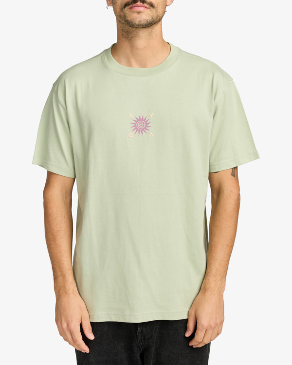 2 RVCA Spin - T-shirt de manga curta para homem Preto EVYZT00298 RVCA