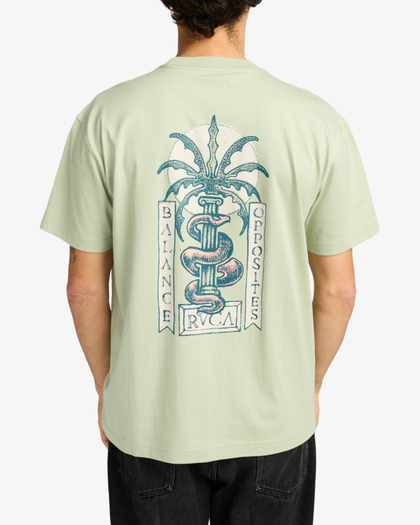 3 Serpent - Short Sleeve T-Shirt for Men Black EVYZT00299 RVCA