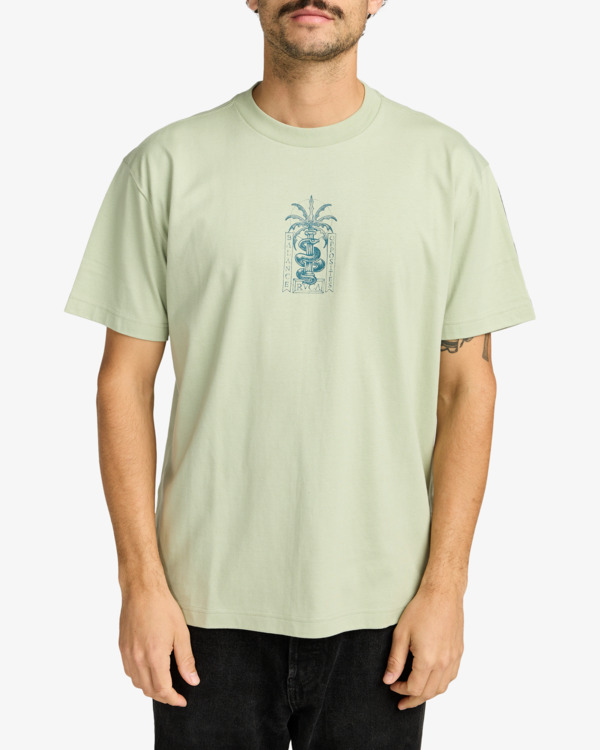 2 Serpent - Short Sleeve T-Shirt for Men Black EVYZT00299 RVCA