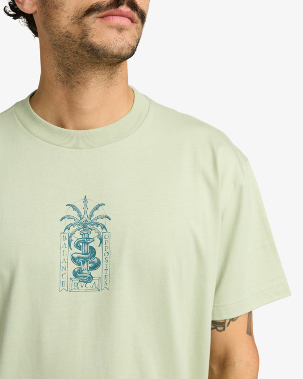 4 Serpent - Short Sleeve T-Shirt for Men Black EVYZT00299 RVCA