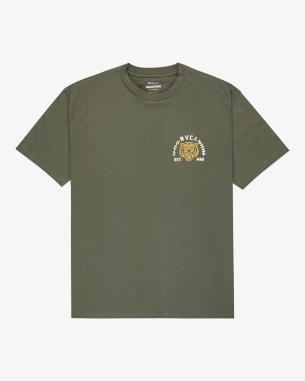 1 Squadron - T-shirt de manga curta para homem Verde EVYZT00302 RVCA