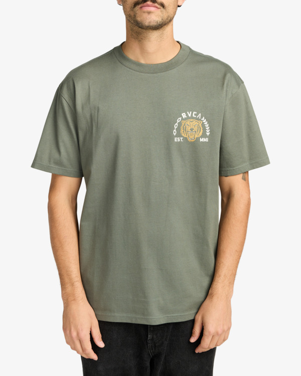 2 Squadron - T-shirt de manga curta para homem Verde EVYZT00302 RVCA