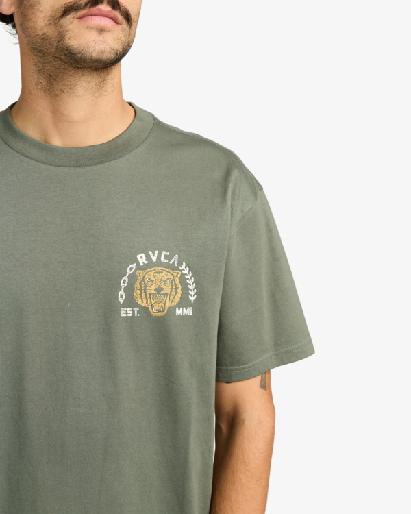 3 Squadron - T-shirt de manga curta para homem Verde EVYZT00302 RVCA