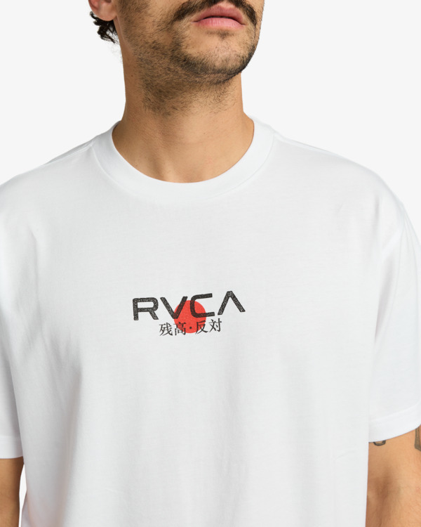 3 Tiger Sun - Camiseta de manga corta para hombre Blanco EVYZT00303 RVCA