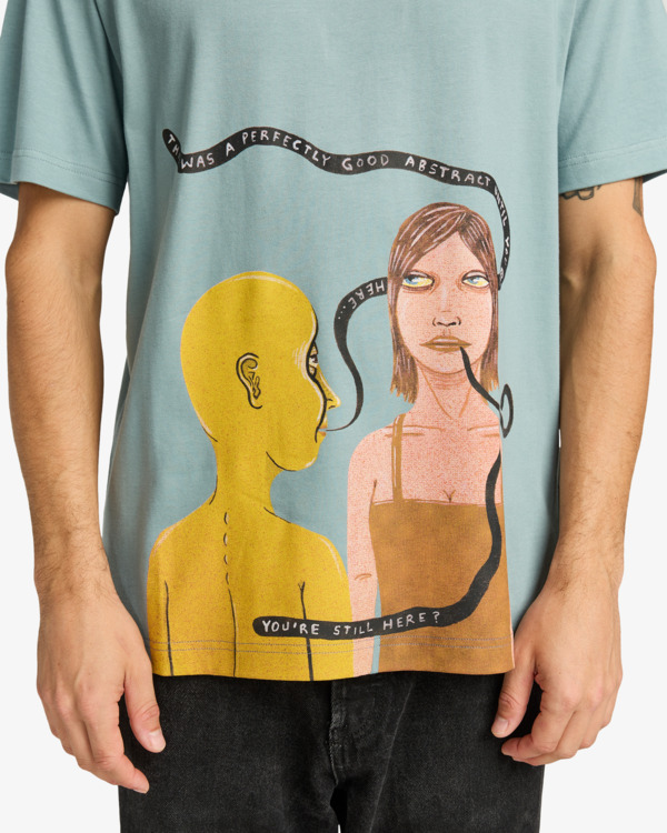 4 Youre Still Here - Short Sleeve T-Shirt for Men Grey EVYZT00305 RVCA
