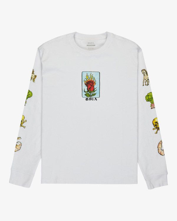 1 Ksl - Camisola de manga comprida para homem Branco EVYZT00306 RVCA