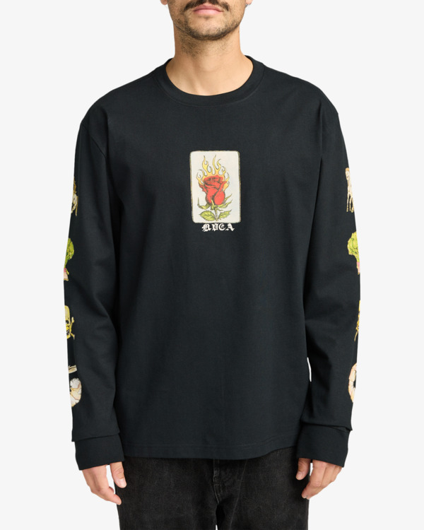 2 Ksl - Long Sleeve T-Shirt for Men Black EVYZT00306 RVCA
