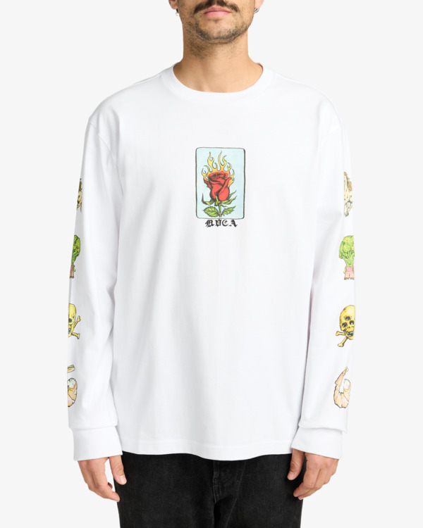 2 Ksl - Camisola de manga comprida para homem Branco EVYZT00306 RVCA