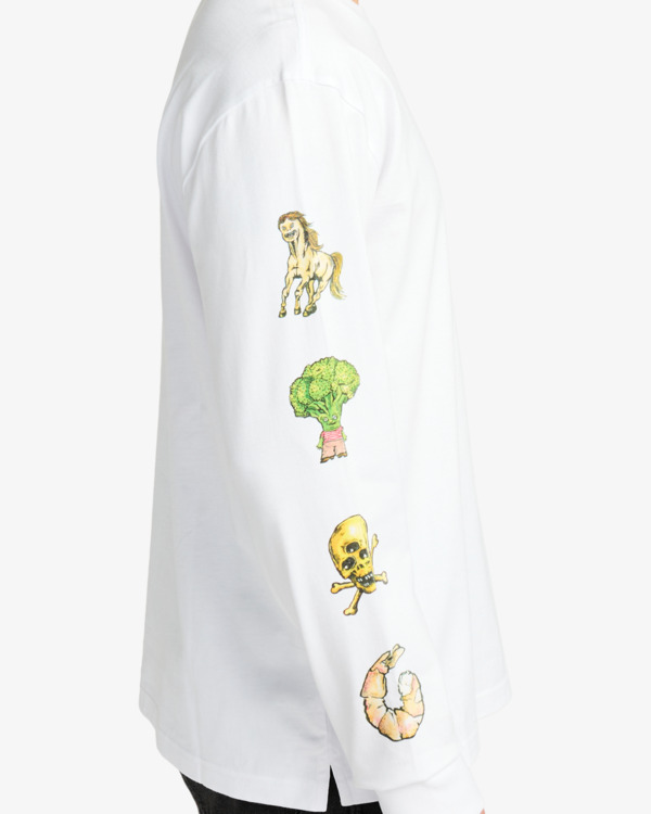 3 Ksl - Camisola de manga comprida para homem Branco EVYZT00306 RVCA