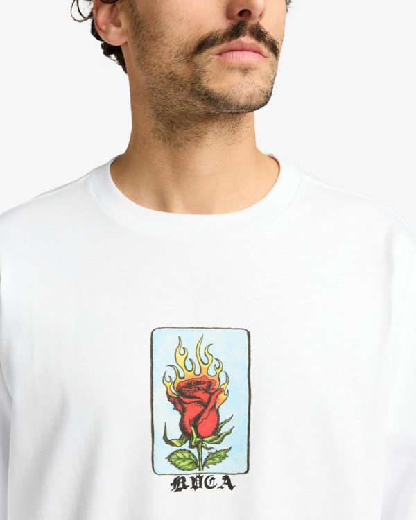 5 Ksl - Camisola de manga comprida para homem Branco EVYZT00306 RVCA