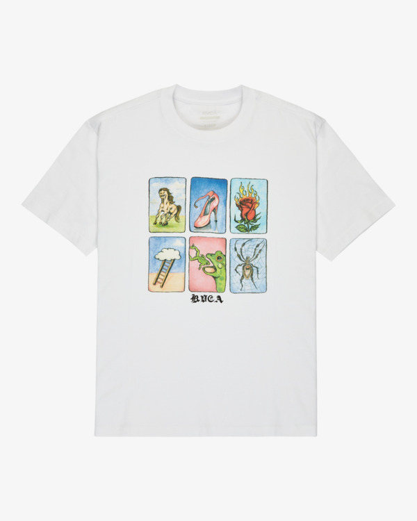 1 Ksl - T-shirt de manga curta para homem Branco EVYZT00307 RVCA