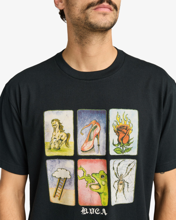 3 Ksl - Short Sleeve T-Shirt for Men Black EVYZT00307 RVCA