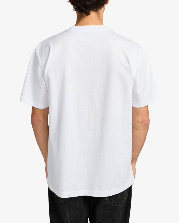 4 Ksl - T-shirt de manga curta para homem Branco EVYZT00307 RVCA