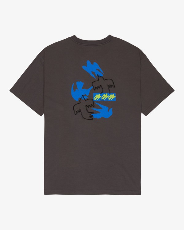 0 Antonia Figueiredo Birds - T-shirt de manga curta para Homem Preto EVYZT00311 RVCA