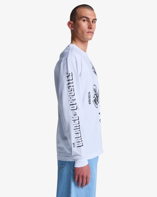 4 Antonia Figueiredo Birds - Long Sleeve T-Shirt for Men White EVYZT00312 RVCA