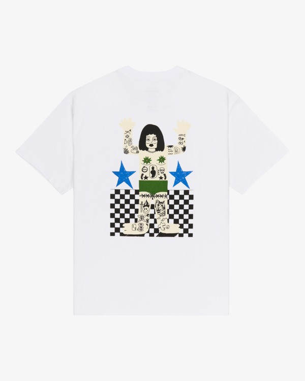 2 Antonia Figueiredo Bonhomme - Short Sleeve T-Shirt for Men White EVYZT00314 RVCA