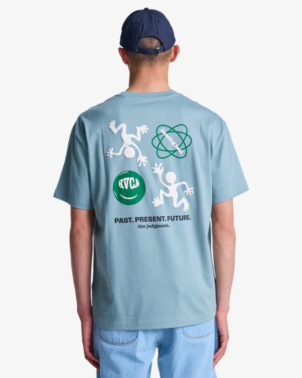 6 The Judgement - Short Sleeve T-Shirt for Men Gray EVYZT00319 RVCA