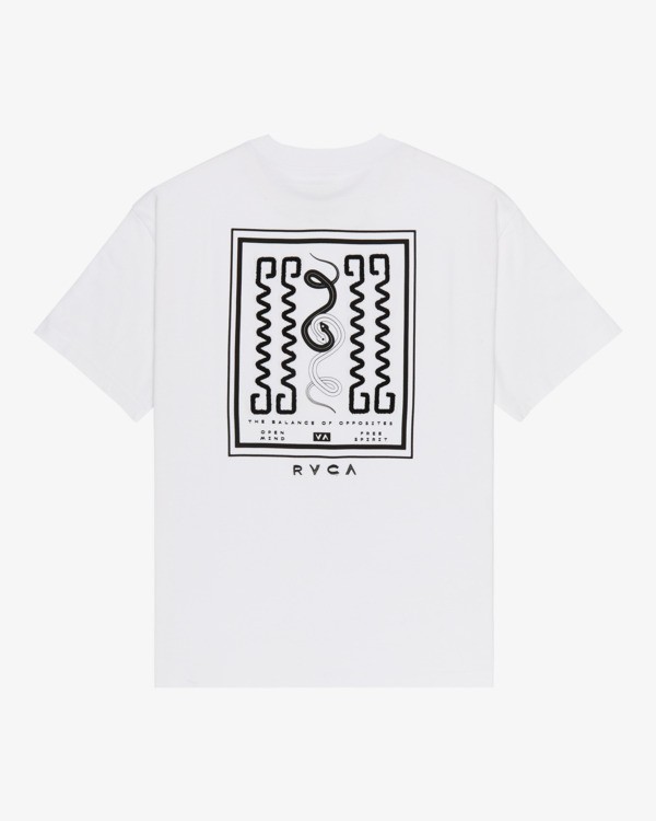 0 Amaze Snake - Short Sleeve T-Shirt for Men White EVYZT00321 RVCA