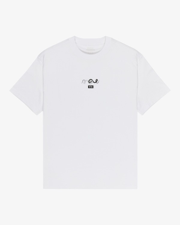 1 Amaze Snake - Short Sleeve T-Shirt for Men White EVYZT00321 RVCA