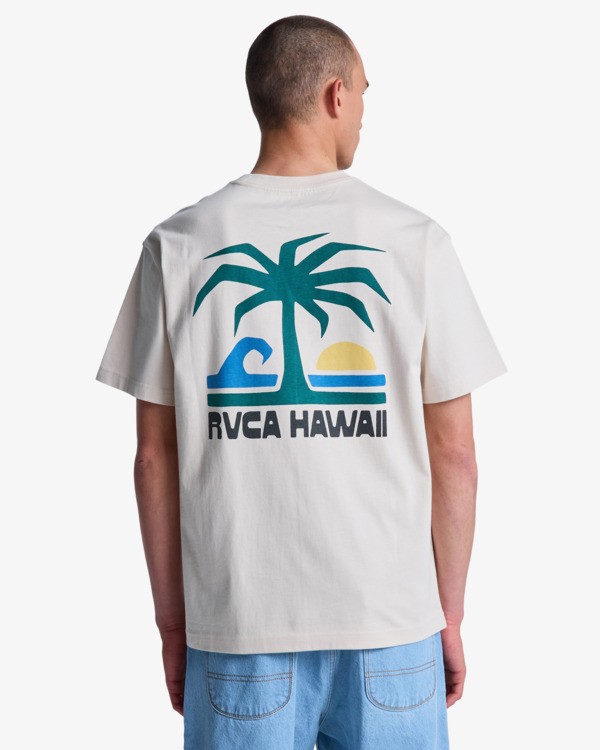 6 RVCA Aloha - T-Shirt &agrave; manches courtes pour Homme Gris EVYZT00330 RVCA