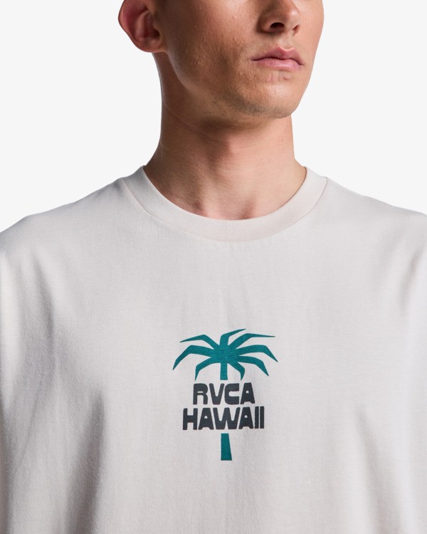 4 RVCA Aloha - T-Shirt &agrave; manches courtes pour Homme Gris EVYZT00330 RVCA