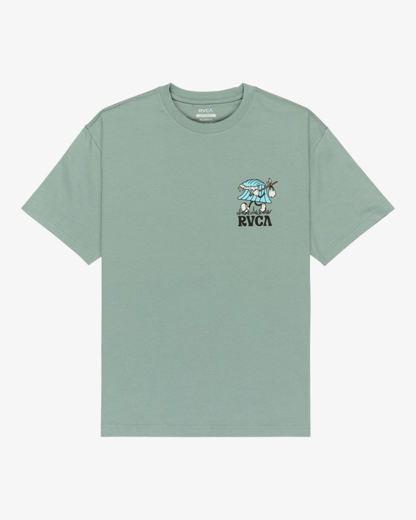 1 Keep Lookin - T-Shirt &agrave; manches courtes pour Homme Gris EVYZT00331 RVCA